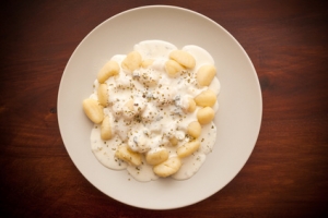 Gnocchi with cheese