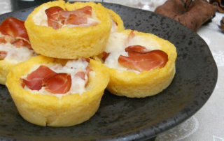 antipasti polenta speck provolone-dolce