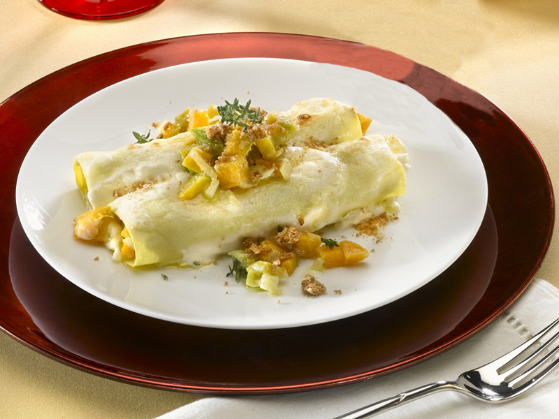 cannelloni citrouille et provolone