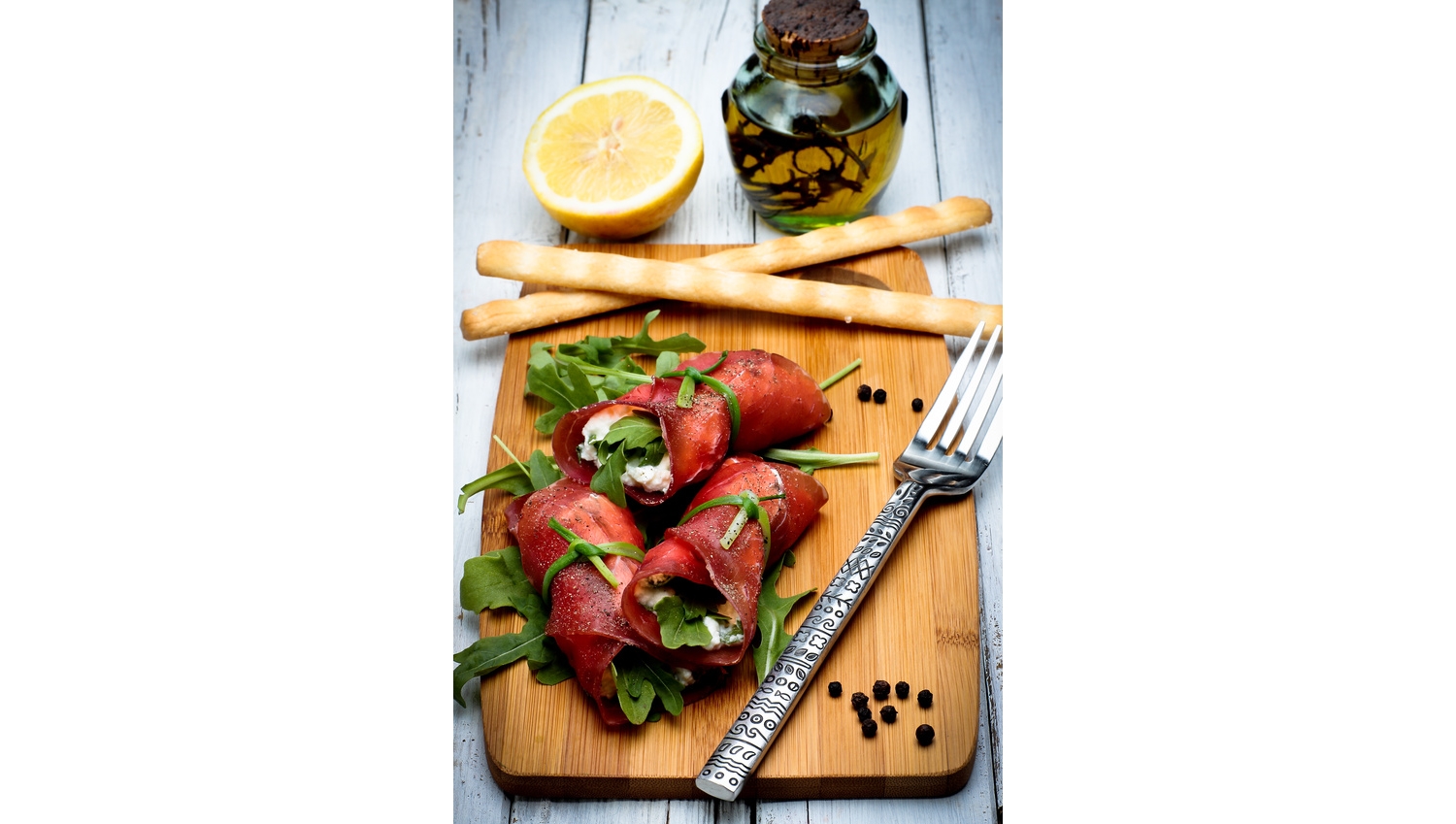 involtini di bresaola con ricotta