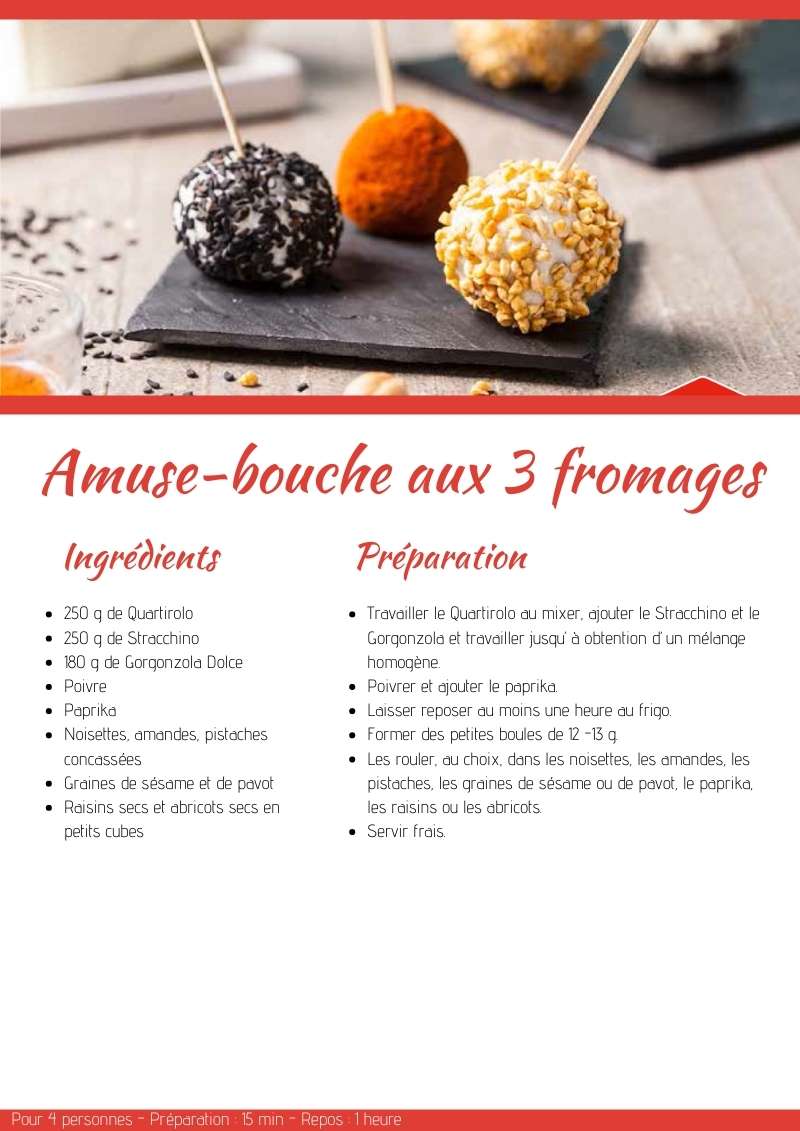 Amuse-bouche aux 3 fromages