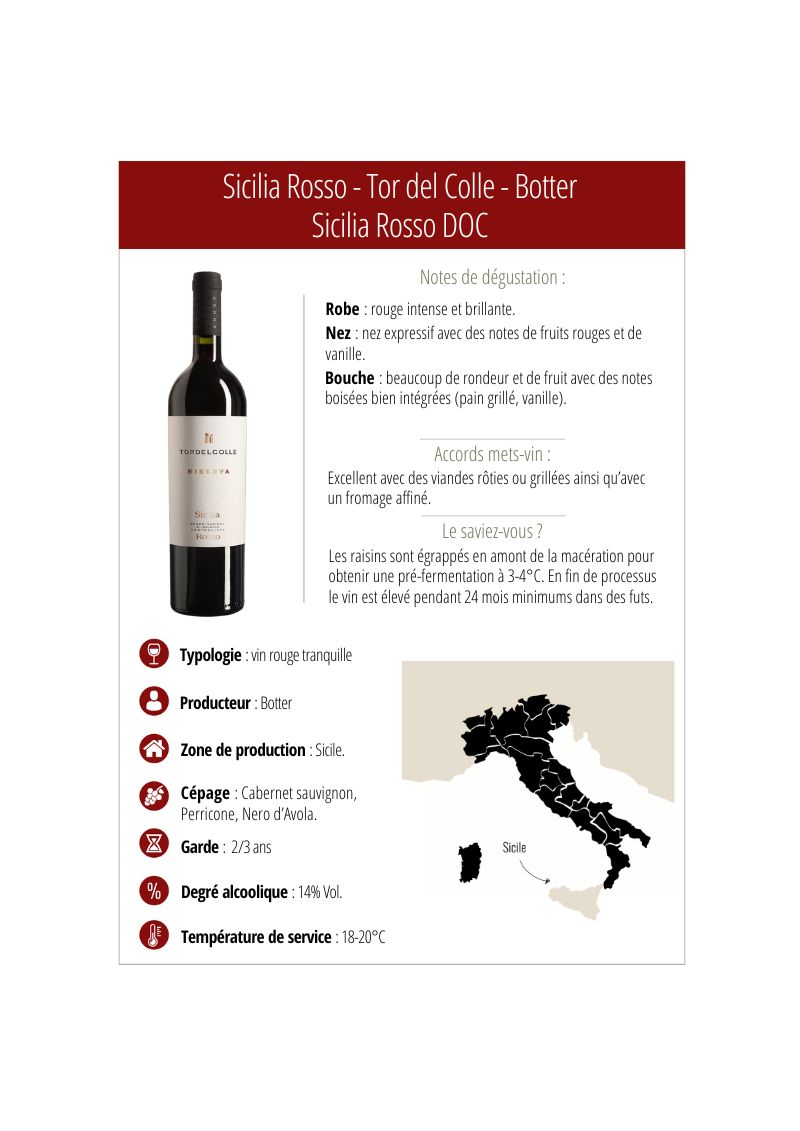Sicilia rosso Tor del Colle Botter - 14452